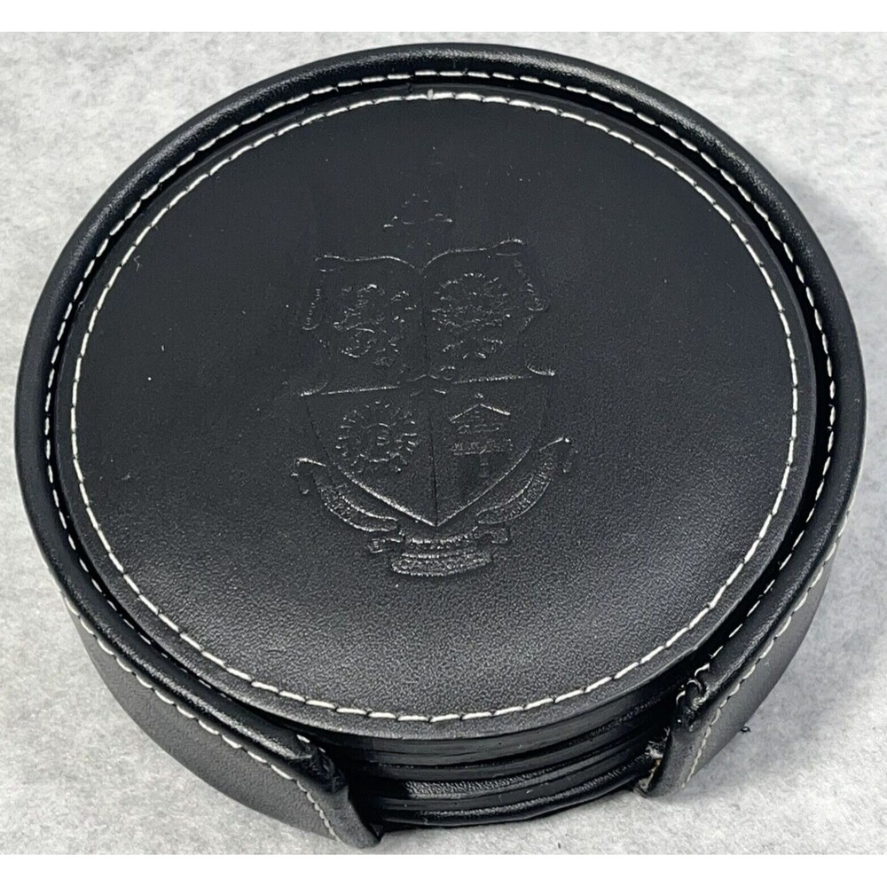 Serra Catholic High School 2003 Coasters Set of 4 Drink Round Embossed Black3